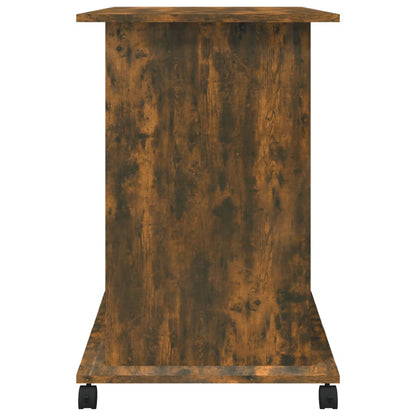 Scrivania per Computer Rovere Fumo 80x50x75cm Legno Multistrato - homemem39
