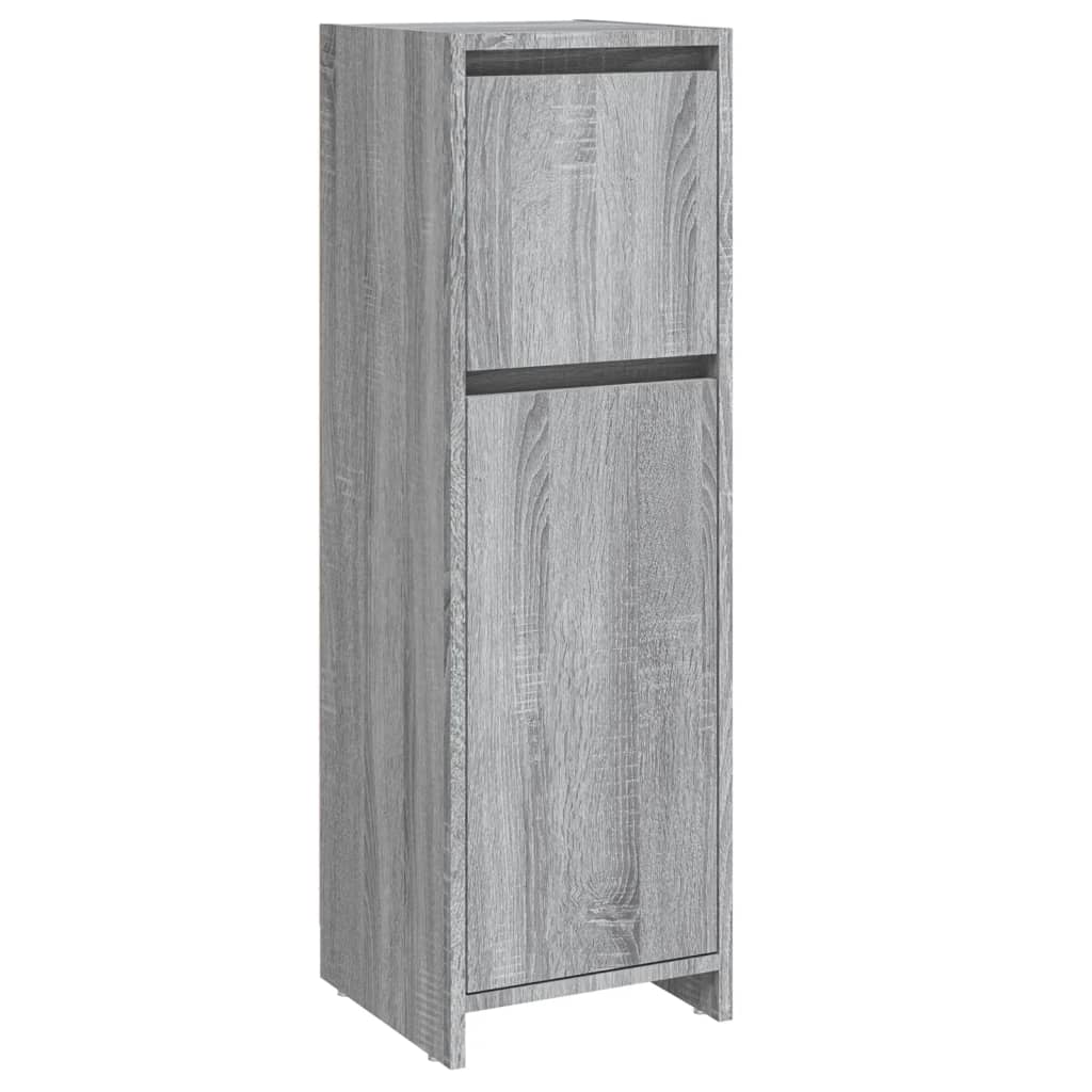 Armadietto Bagno Grigio Sonoma 30x30x95 cm in Legno Multistrato | homemem39