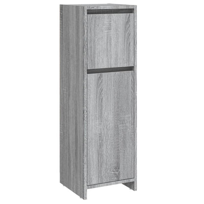Armadietto Bagno Grigio Sonoma 30x30x95 cm in Legno Multistrato | homemem39