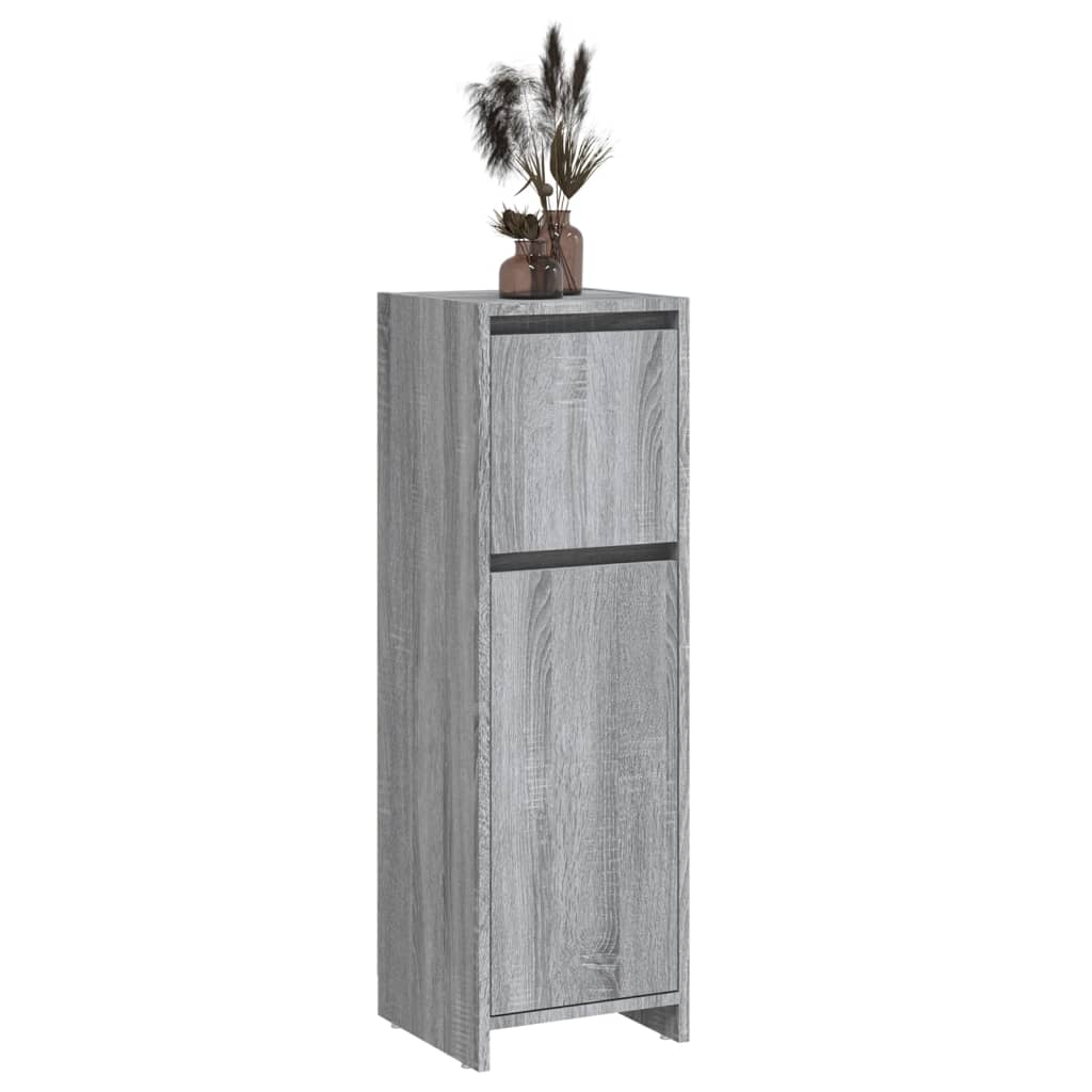 Armadietto Bagno Grigio Sonoma 30x30x95 cm in Legno Multistrato | homemem39