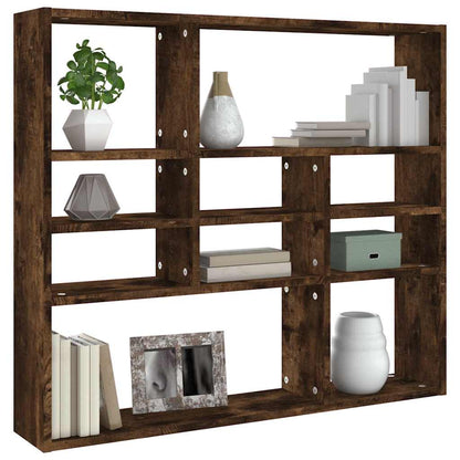 Mensola a Muro Rovere Fumo 90x16x78 cm in Legno Multistrato | homemem39