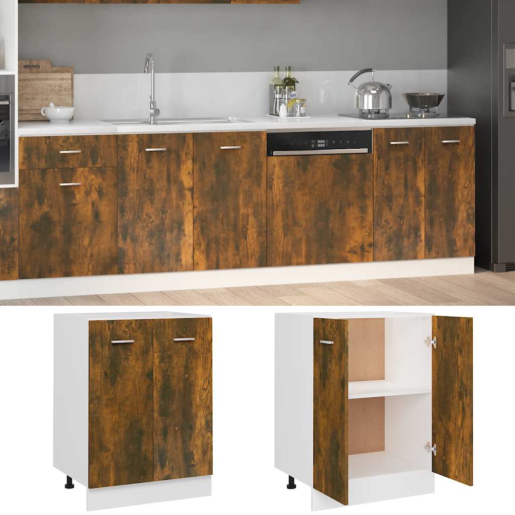 Mobiletto “Lyon” Rovere Fumo 60x46x81,5 cm | homemem39