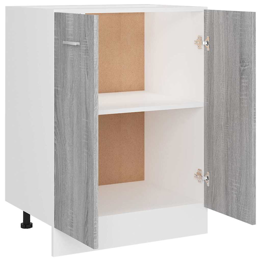 Mobiletto “Lyon” Grigio Sonoma 60x46x81,5 cm | homemem39