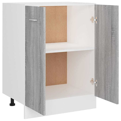 Mobiletto “Lyon” Grigio Sonoma 60x46x81,5 cm | homemem39