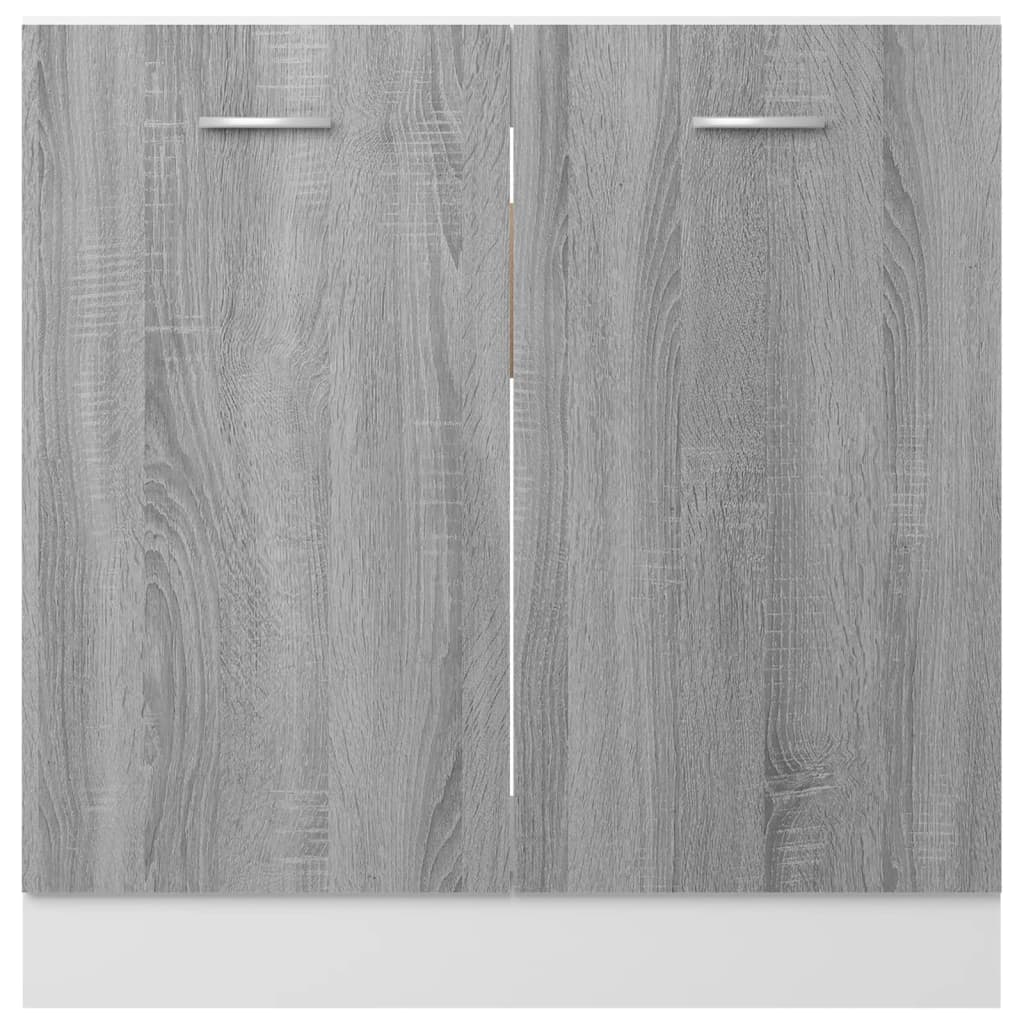 Mobiletto “Lyon” Grigio Sonoma 80x46x81,5 cm - homemem39