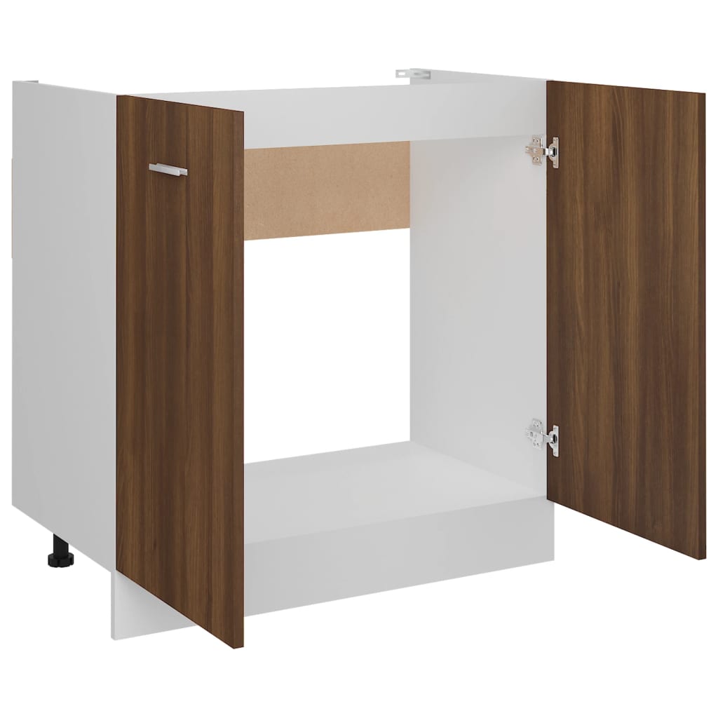 Mobiletto “Lyon” Rovere Marrone 80x46x81,5 cm | homemem39