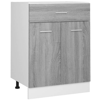 Mobiletto “Lyon” Grigio Sonoma 60x46x81,5 cm | homemem39