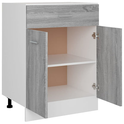 Mobiletto “Lyon” Grigio Sonoma 60x46x81,5 cm | homemem39