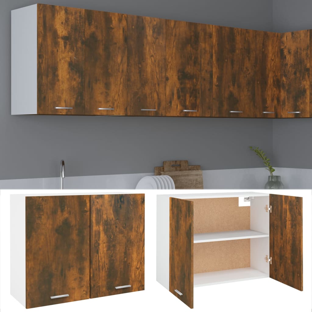 Mobile Pensile “Lyon” Rovere Fumo 80x31x60 cm - homemem39