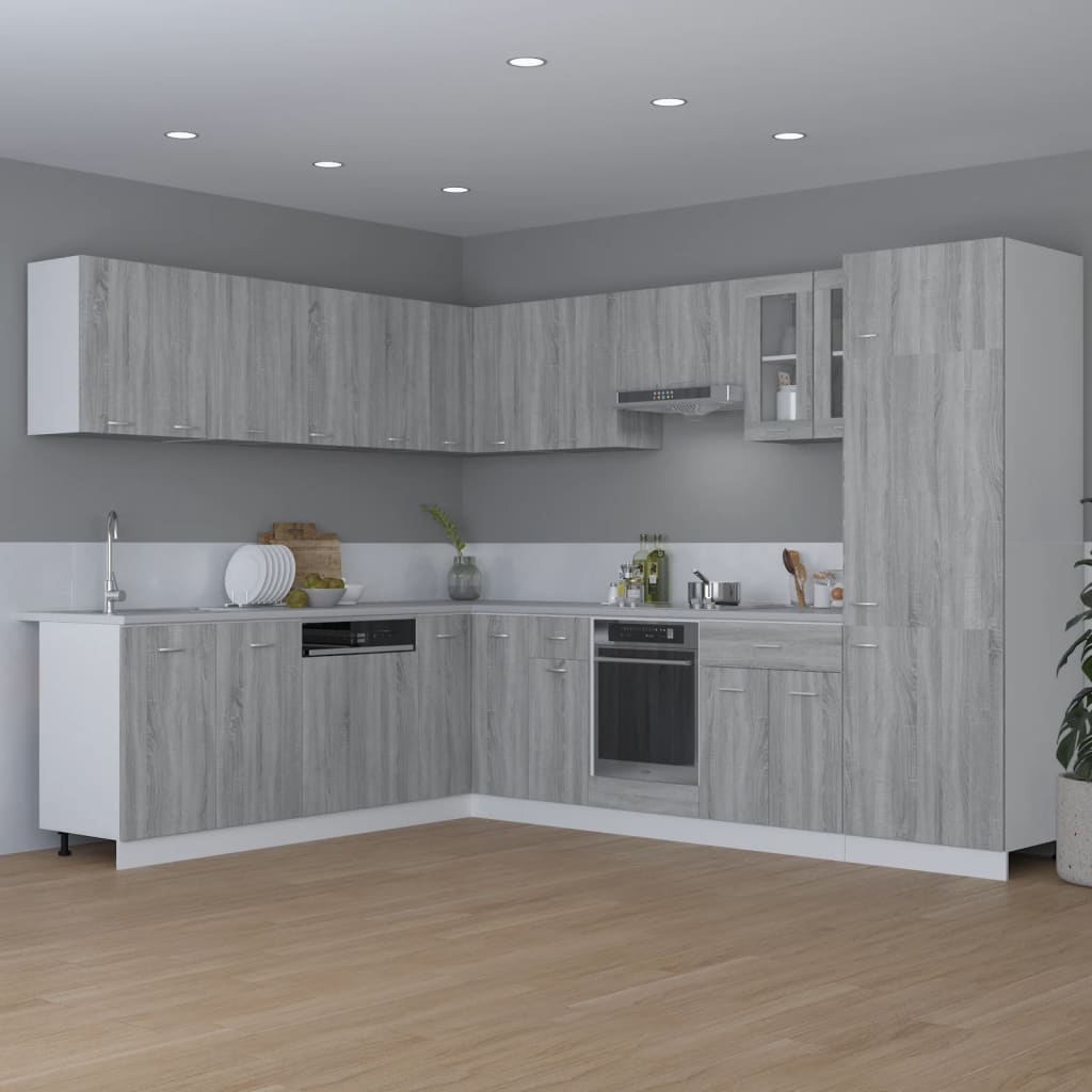 Mobile Pensile “Lyon” Grigio Sonoma 80x31x60 cm | homemem39