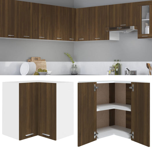 Mobile Pensile Angolo “Lyon” Rovere Marrone 57x57x60 - homemem39