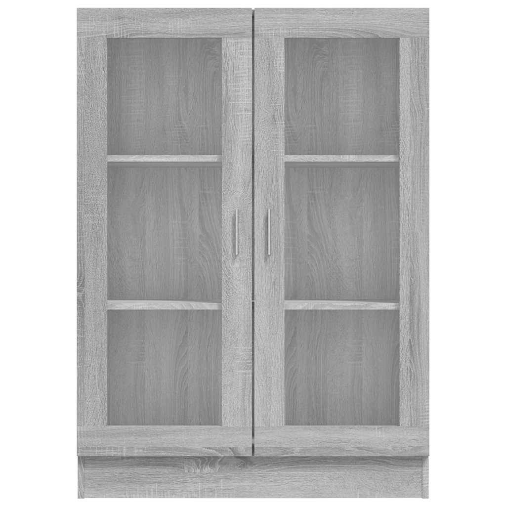Mobile Vetrina Grigio Sonoma 82,5x30,5x115 cm Legno Multistrato | homemem39