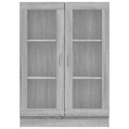 Mobile Vetrina Grigio Sonoma 82,5x30,5x115 cm Legno Multistrato | homemem39