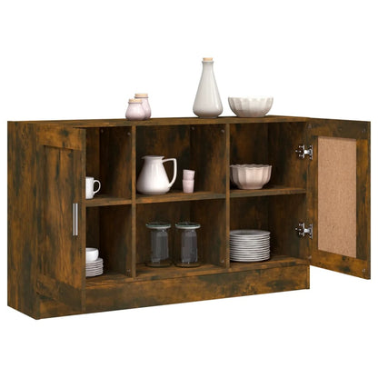 Credenza Rovere Fumo 120x30,5x70 cm in Legno Multistrato - homemem39