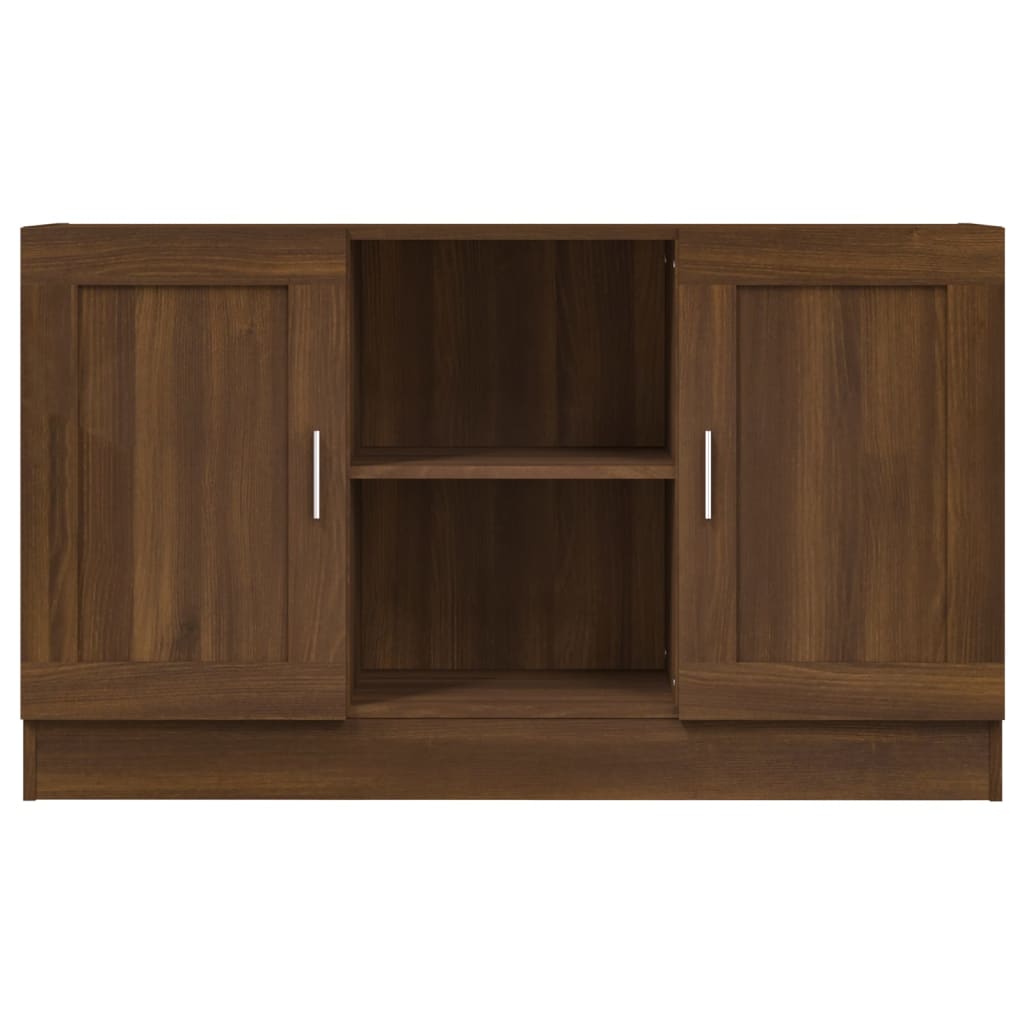 Credenza Rovere Marrone 120x30,5x70 cm in Legno Multistrato - homemem39