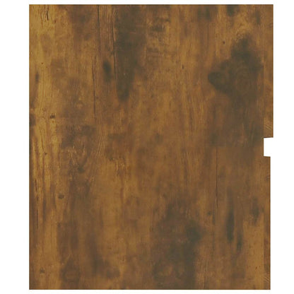 Mobile Sottolavabo Rovere Fumo 80x38,5x45 cm Legno Multistrato