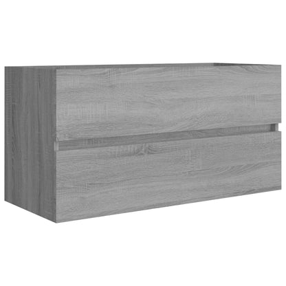 Mobile Sottolavabo Grigio Sonoma 90x38,5x45cm Legno Multistrato | homemem39