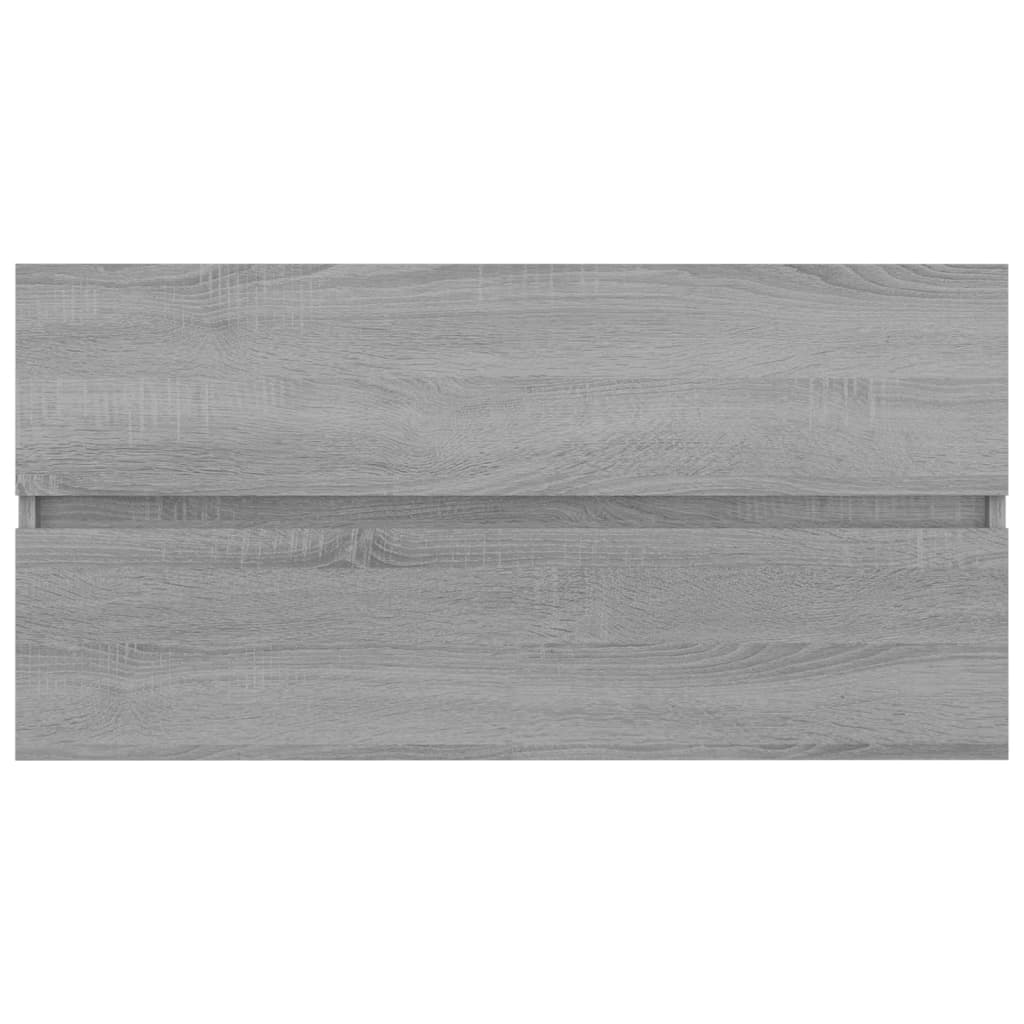 Mobile Sottolavabo Grigio Sonoma 90x38,5x45cm Legno Multistrato | homemem39