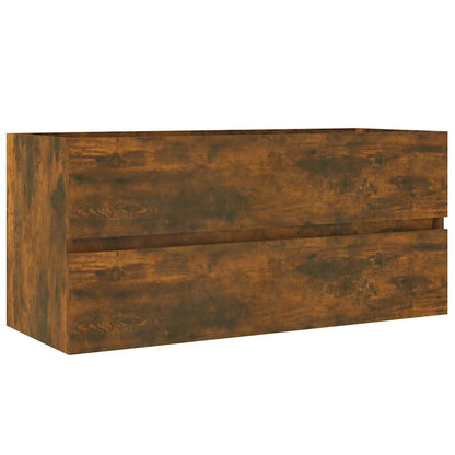 Mobile Lavabo Rovere Fumo 100x38,5x45 cm Legno Multistrato