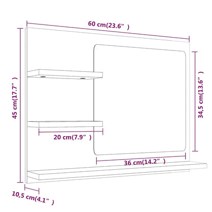 Specchio da Bagno legno multistrato