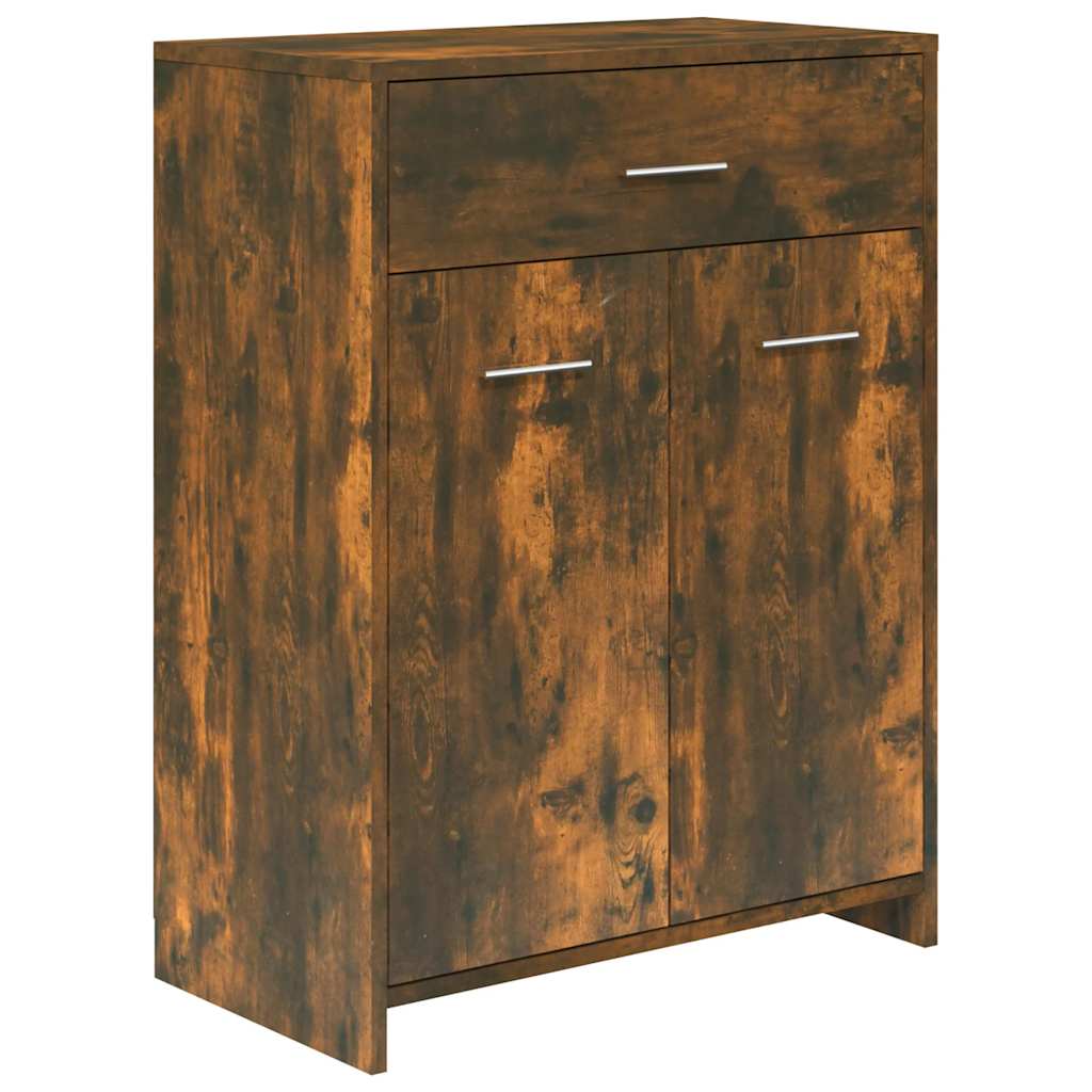 Armadietto Bagno Rovere Fumo 60x33x80 cm Legno tecnico | homemem39