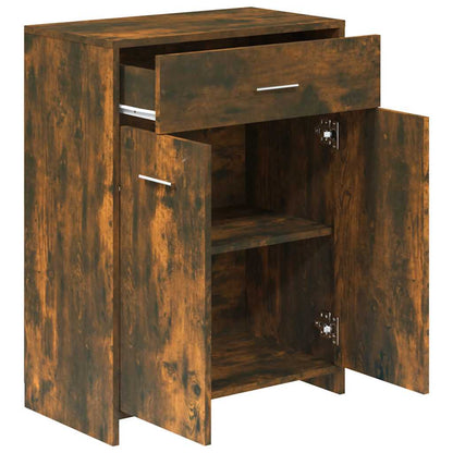 Armadietto Bagno Rovere Fumo 60x33x80 cm Legno tecnico | homemem39