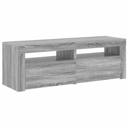 Mobile Porta TV con Luci LED Grigio Sonoma 120x35x40 cmcm
