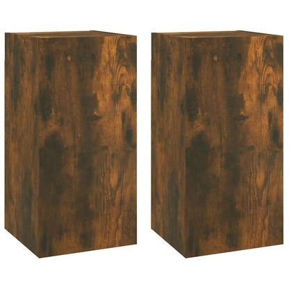 Mobili TV 2 pz Rovere Fumo 30,5x30x60 cm in Legno Multistrato - homemem39