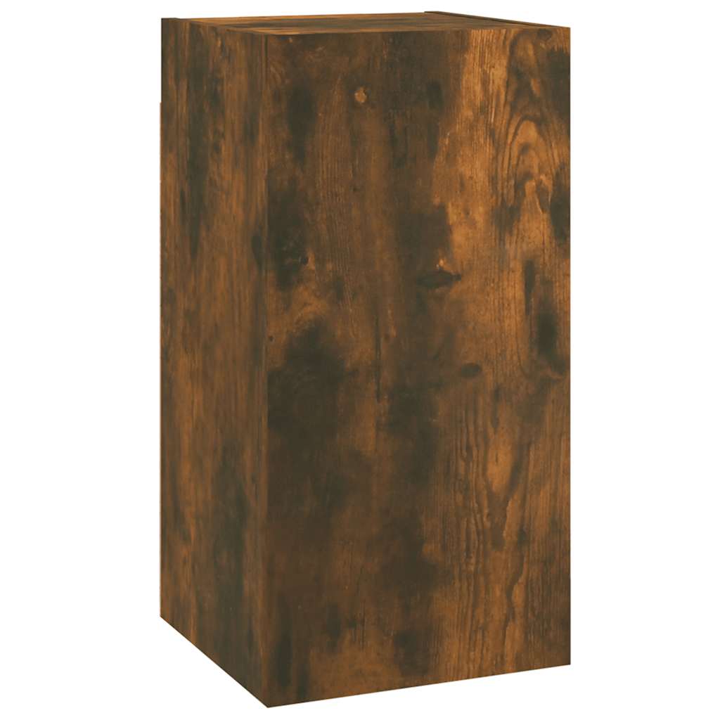 Mobili TV 2 pz Rovere Fumo 30,5x30x60 cm in Legno Multistrato - homemem39