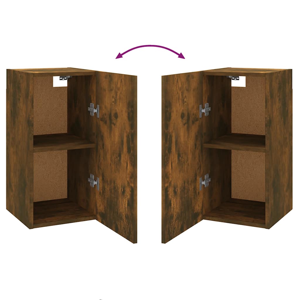 Mobili TV 2 pz Rovere Fumo 30,5x30x60 cm in Legno Multistrato - homemem39