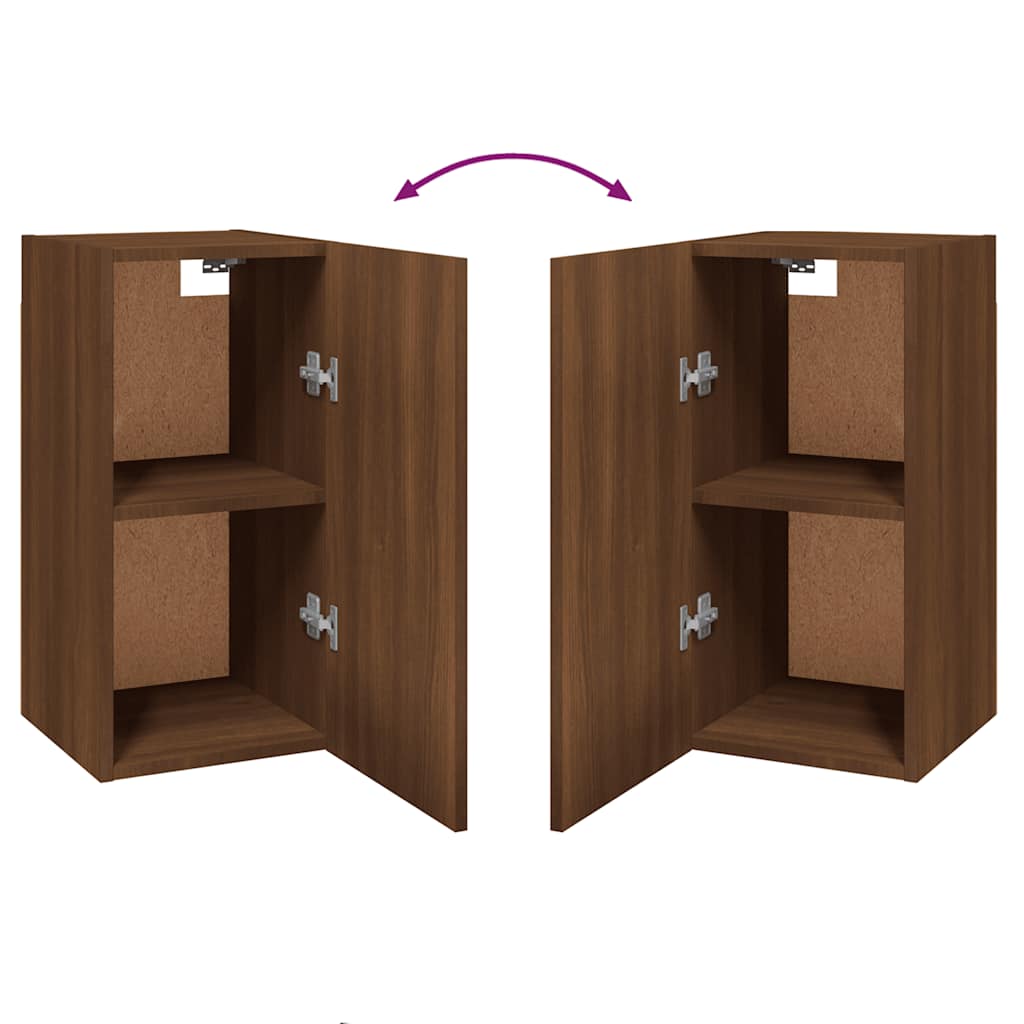 Mobile TV Rovere Marrone 30,5x30x60 cm Legno Multistrato - homemem39
