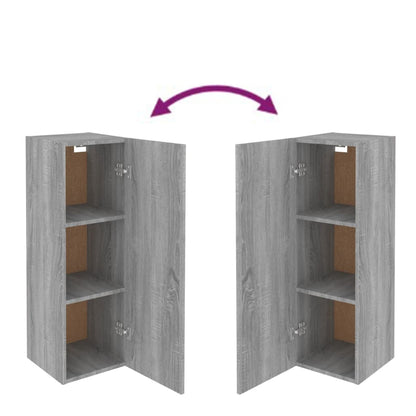 Mobile TV Grigio Sonoma 30,5x30x90 cm in Legno Multistrato - homemem39