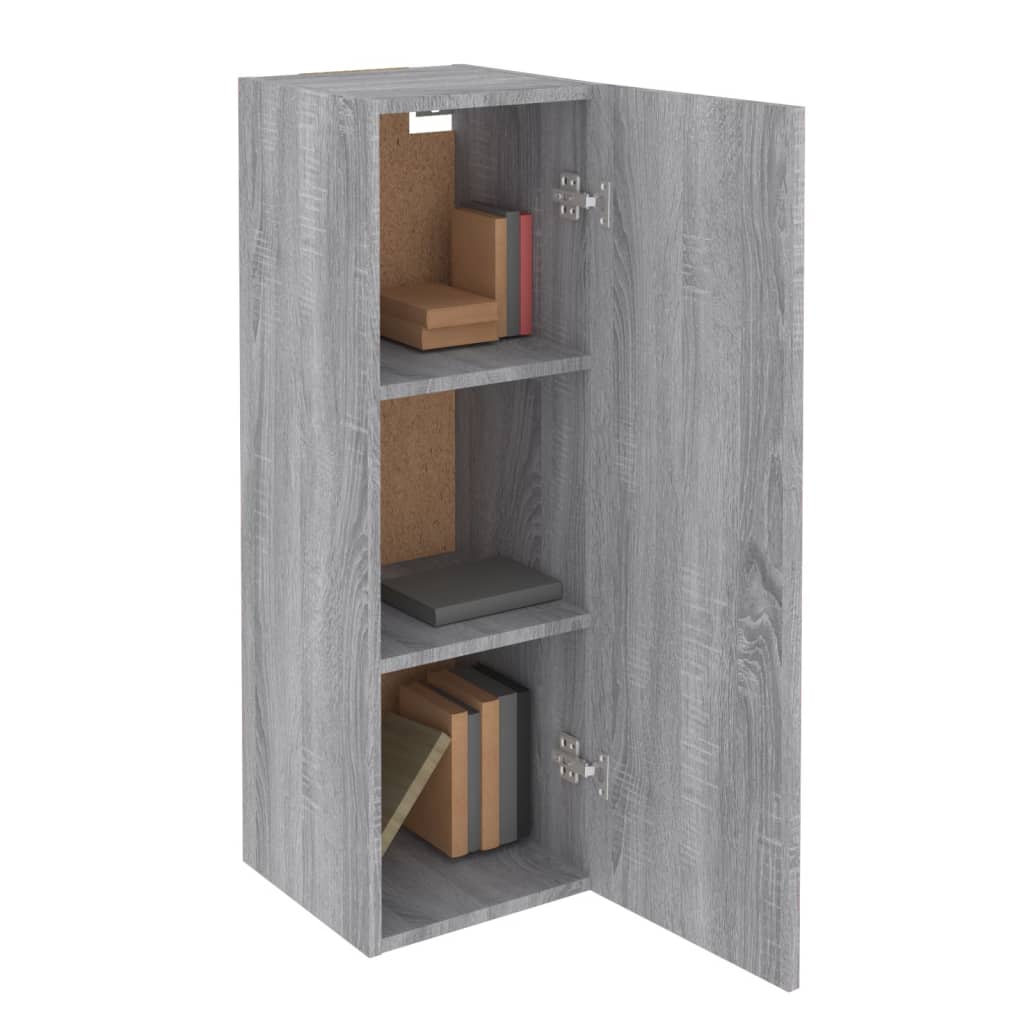 Mobile TV Grigio Sonoma 30,5x30x90 cm in Legno Multistrato - homemem39