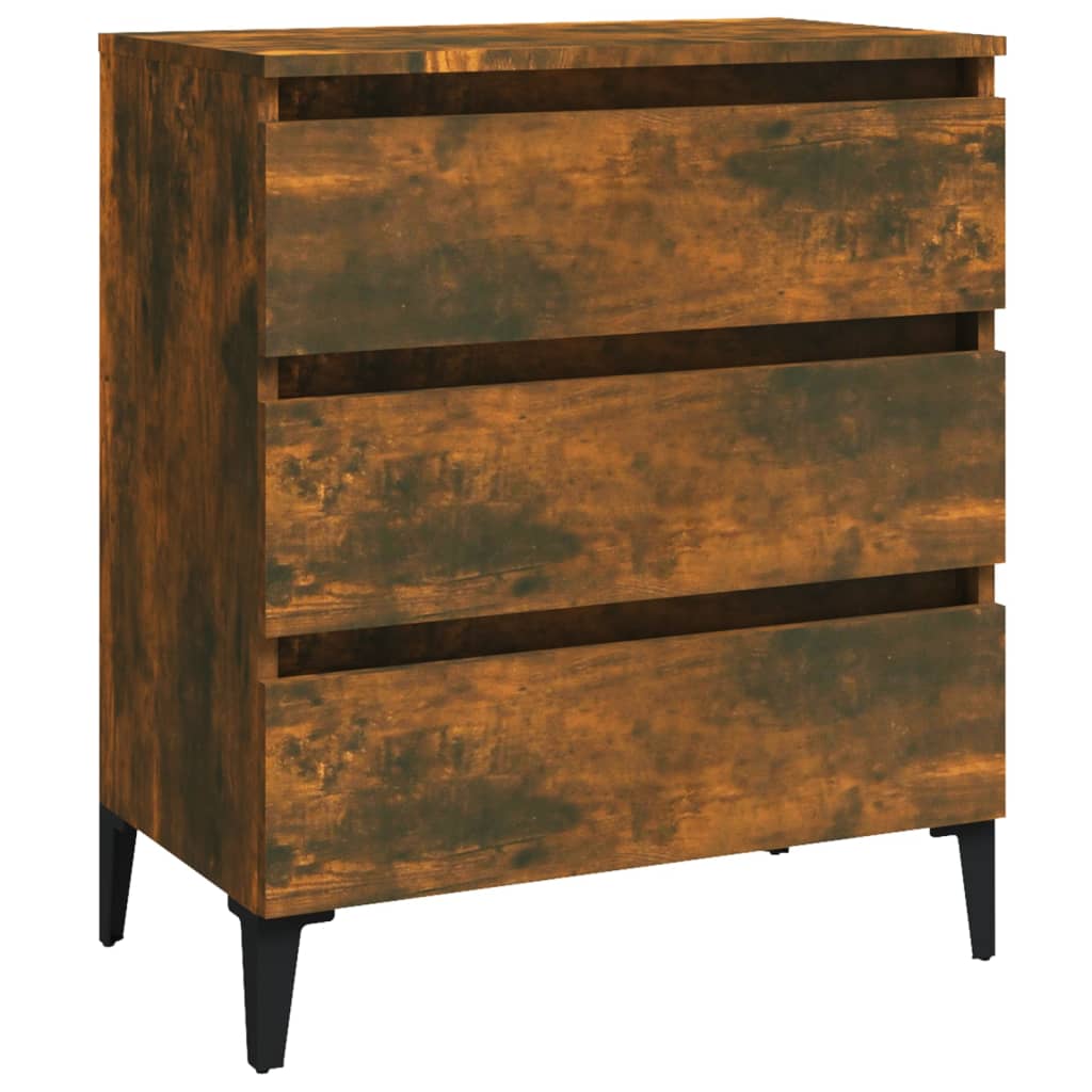 Credenza Rovere Fumo 60x35x69 cm in Legno Multistrato - homemem39