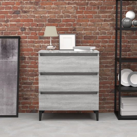 Credenza Grigio Sonoma 60x35x69 cm in Legno Multistrato - homemem39