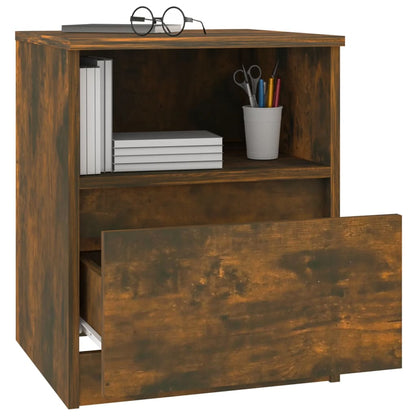 Comodini 2 pz Rovere Fumo 40x40x50 cm in Legno Multistrato - homemem39