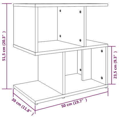 Comodini Grigio Sonoma 2pz 50x30x51,5 cm in Legno Multistrato - homemem39