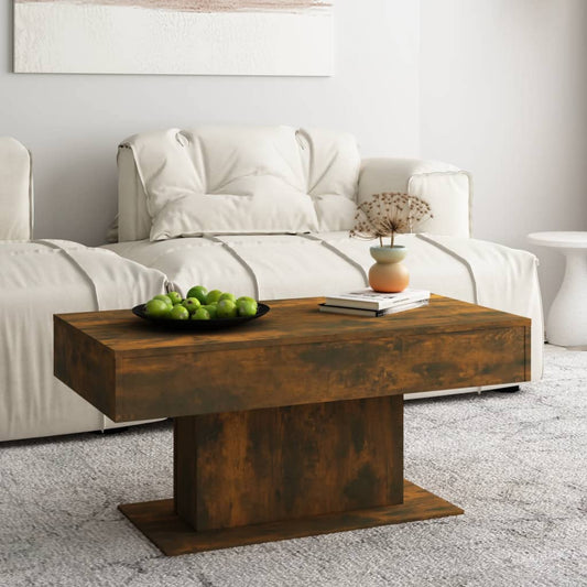 Tavolino da Salotto Rovere Fumo 96x50x45cm in Legno Multistrato | homemem39