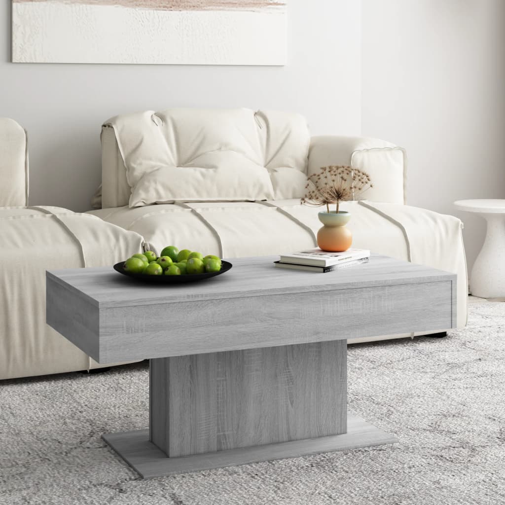 Tavolino da Salotto Grigio Sonoma 96x50x45 cm Legno Multistrato | homemem39