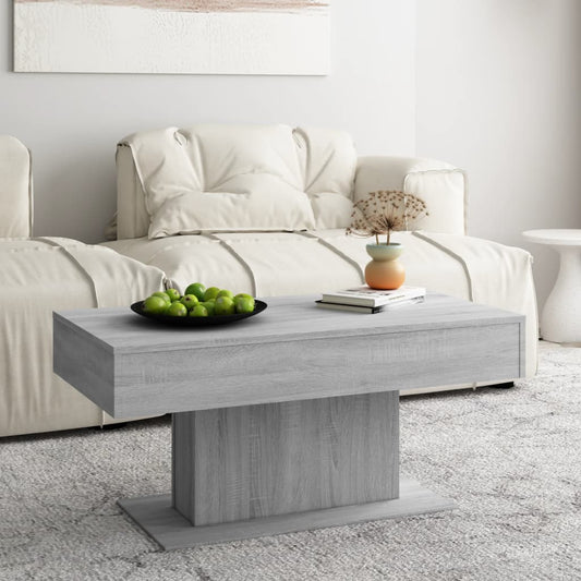 Tavolino da Salotto Grigio Sonoma 96x50x45 cm Legno Multistrato | homemem39