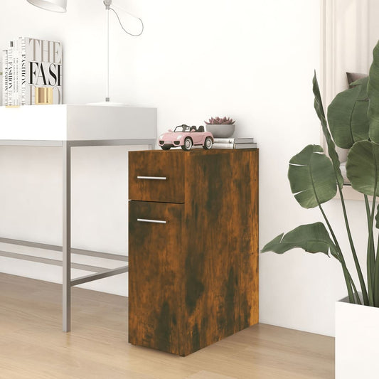 Mobile Farmacia Rovere Fumo 20x45,5x60 cm in Legno Multistrato - homemem39