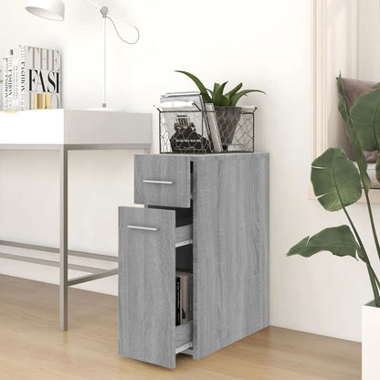 Mobile Farmacia Grigio Sonoma 20x45,5x60 cm Legno Multistrato | homemem39