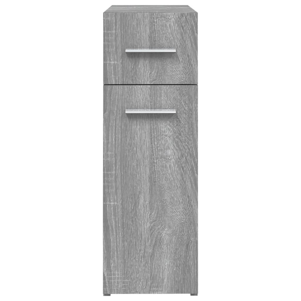 Mobile Farmacia Grigio Sonoma 20x45,5x60 cm Legno Multistrato | homemem39