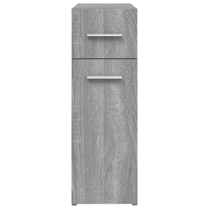 Mobile Farmacia Grigio Sonoma 20x45,5x60 cm Legno Multistrato | homemem39