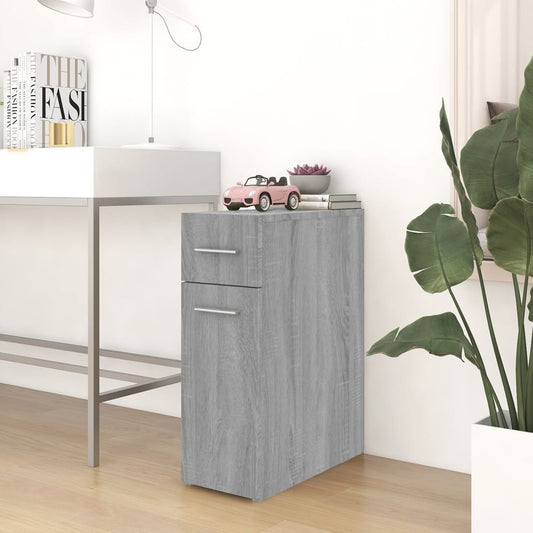 Mobile Farmacia Grigio Sonoma 20x45,5x60 cm Legno Multistrato - homemem39