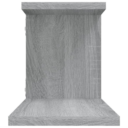 Scaffale TV Parete Grigio Sonoma 125x18x23 cm Legno Multistrato | homemem39