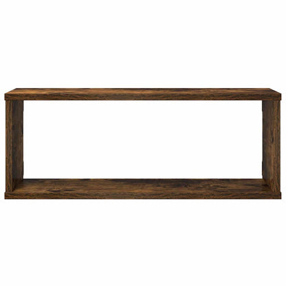 Mensole Muro Cubo 4pz Rovere Fumo 80x15x26,5 cm in Multistrato | homemem39
