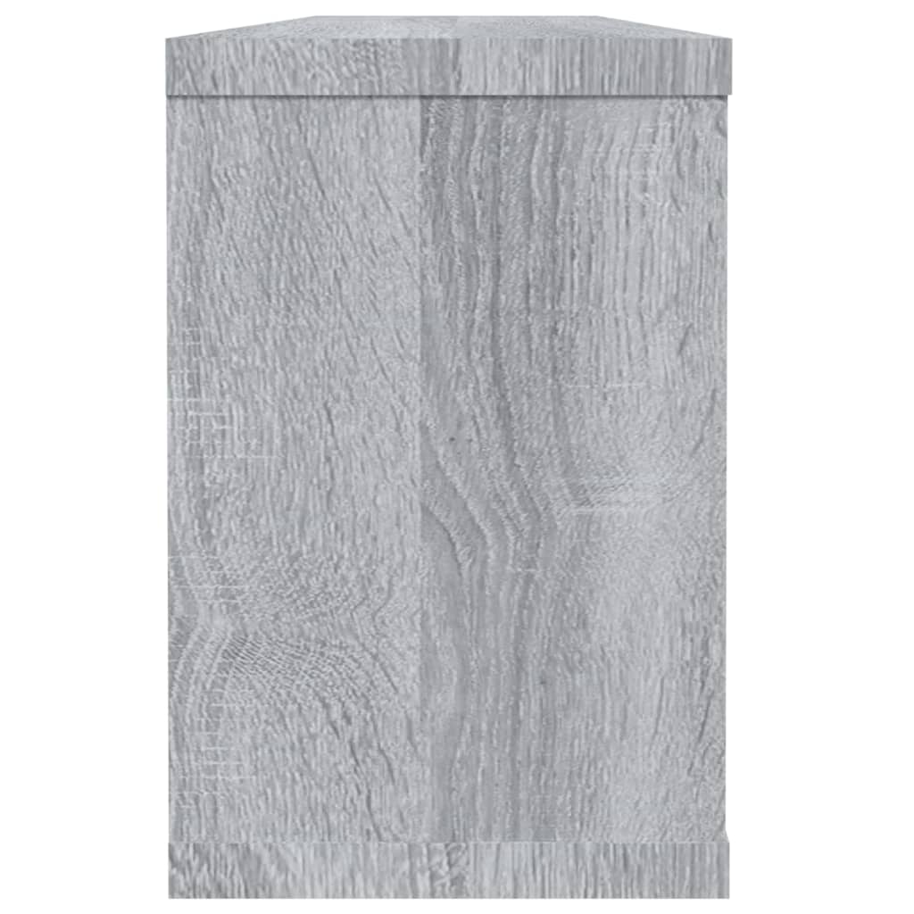 Mensole Cubo Muro 2 pz Grigio Sonoma 60x15x23 cm in Multistrato | homemem39