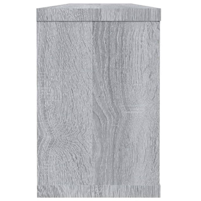 Mensole Cubo Muro 2 pz Grigio Sonoma 60x15x23 cm in Multistrato | homemem39