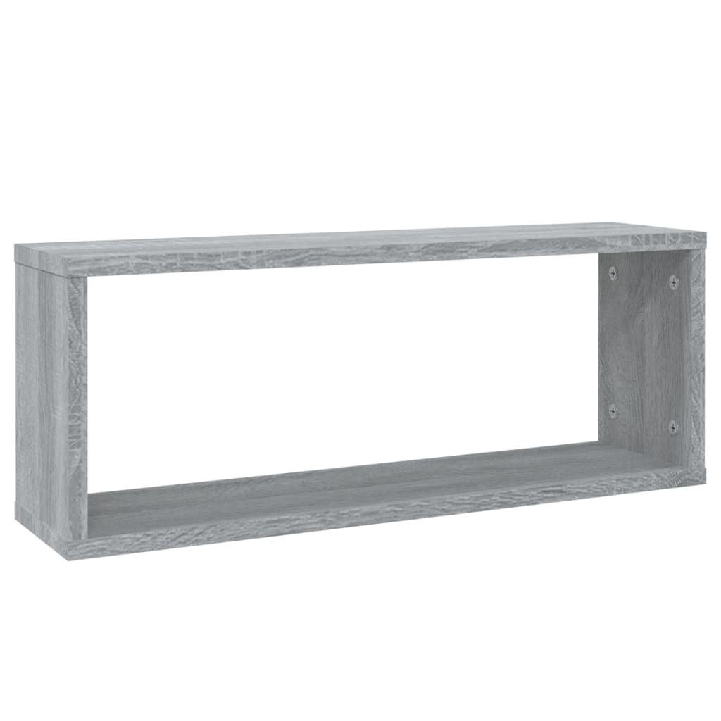 Mensole Cubo Muro 6 pz Grigio Sonoma 60x15x23 cm in Multistrato | homemem39